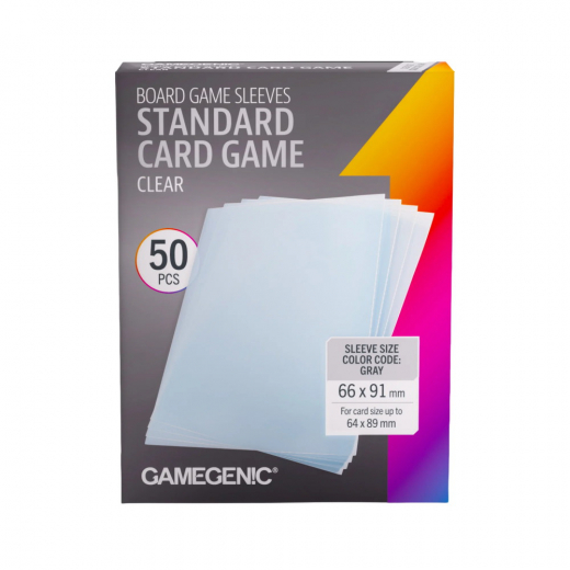GameGenic Clear Sleeves 64 x 89 mm i gruppen SELSKABSSPIL / Tilbehør / Sleeves hos Spelexperten (GGS10180ML)