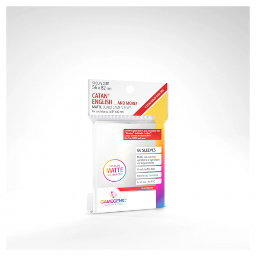 GameGenic Matte Sleeves Clear 54 x 80 mm i gruppen SELSKABSSPIL / Tilbehør / Sleeves hos Spelexperten (GGS1073ML)