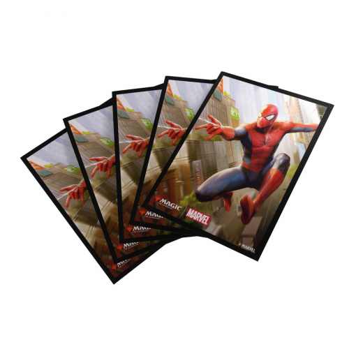 Magic Art Sleeves 64 x 90 mm - Spider-Man i gruppen SELSKABSSPIL / Tilbehør / Sleeves hos Spelexperten (GGS15120ML)