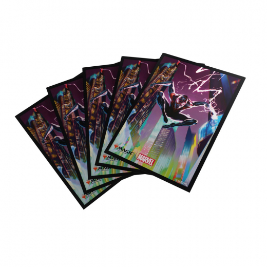 Magic Art Sleeves 64 x 90 mm - Spider-Man Miles Morales i gruppen SELSKABSSPIL / Tilbehør / Sleeves hos Spelexperten (GGS15124ML)