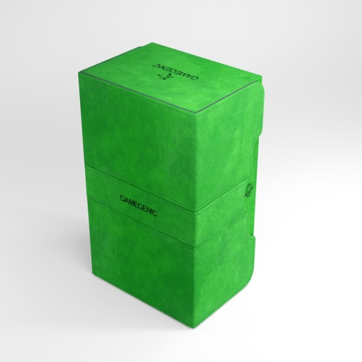 GameGenic Stronghold 200+ Convertible Deck Box (Green) i gruppen SELSKABSSPIL / Tilbehør / Opbevaring hos Spelexperten (GGS20029ML)