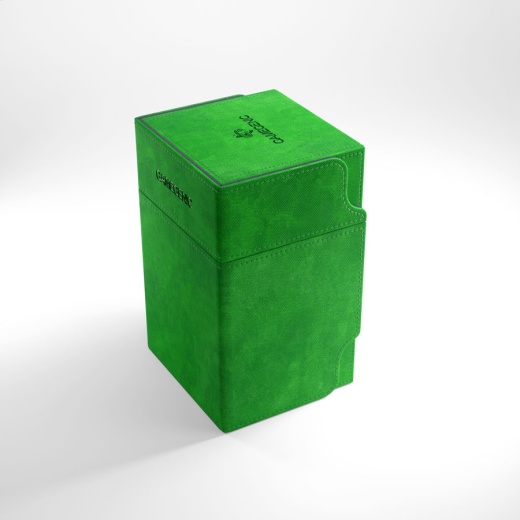 GameGenic Watchtower 100+ Convertible Deck Box (Green) i gruppen SELSKABSSPIL / Tilbehør / Opbevaring hos Spelexperten (GGS20041ML)