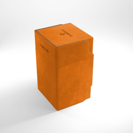 GameGenic Watchtower 100+ Convertible Deck Box (Orange) i gruppen SELSKABSSPIL / Tilbehør / Opbevaring hos Spelexperten (GGS20045ML)