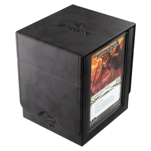 GameGenic Squire 100+ XL Convertible Deck Box - Black i gruppen SELSKABSSPIL / Tilbehør / Opbevaring hos Spelexperten (GGS20213ML)
