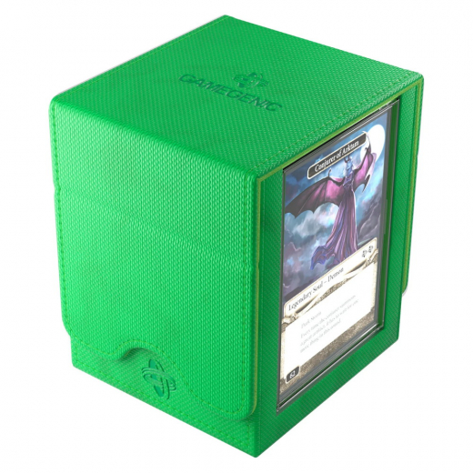 GameGenic Squire 100+ XL Convertible Deck Box - Green i gruppen SELSKABSSPIL / Tilbehør / Opbevaring hos Spelexperten (GGS20216ML)