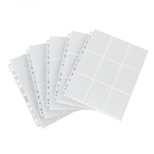 18-Pocket Side-Loading Pages - White (10-Pack) i gruppen SELSKABSSPIL / Tilbehør / Opbevaring hos Spelexperten (GGS30009ML)