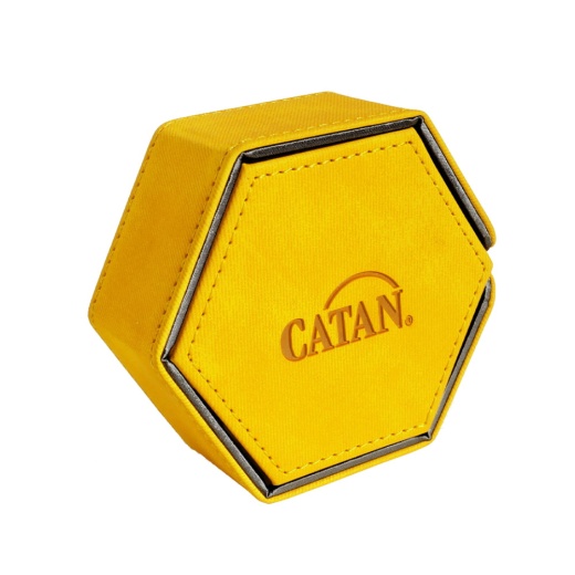 Catan: Hexatower - Premium Dice Tower Yellow i gruppen SELSKABSSPIL / Tilbehør / Terninger & tilbehør hos Spelexperten (GGS60021ML)