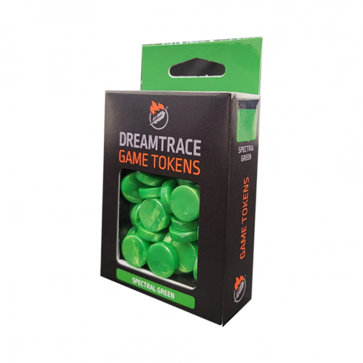 DreamTrace Game Tokens: Spectral Green i gruppen SELSKABSSPIL / Tilbehør / Andet hos Spelexperten (GHDTTK11)