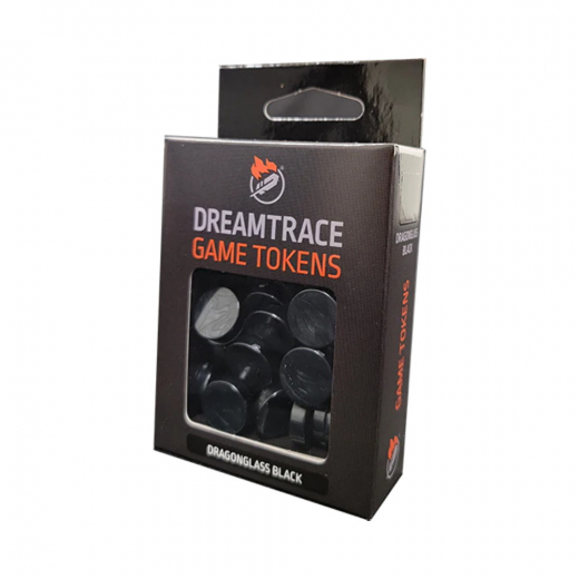 DreamTrace Game Tokens: Dragonglass Black i gruppen SELSKABSSPIL / Tilbehør / Andet hos Spelexperten (GHDTTK14)