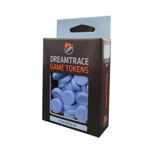 DreamTrace Game Tokens: Icewyrm Blue i gruppen SELSKABSSPIL / Tilbehør / Andet hos Spelexperten (GHDTTK20)