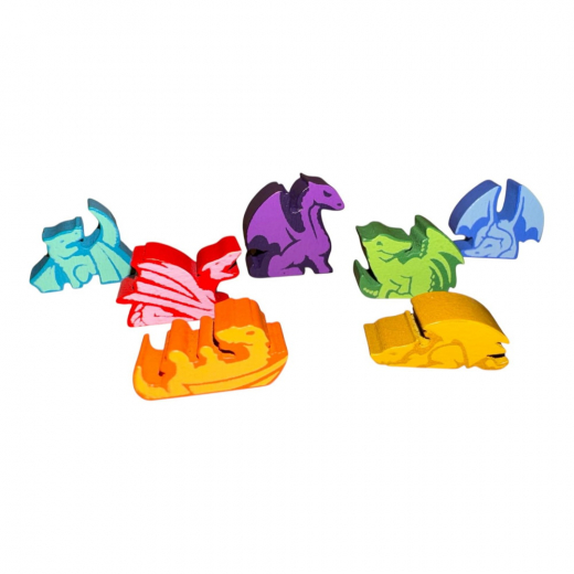 Hoard of Dragon Meeples i gruppen SELSKABSSPIL / Tilbehør / Andet hos Spelexperten (GIR10102)