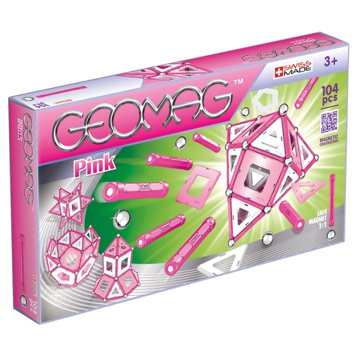 Geomag - Pink 104 delar i gruppen  hos Spelexperten (GM344)