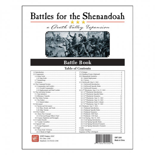 Battles for the Shenandoah: A Death Valley Expansion i gruppen SELSKABSSPIL / Udvidelser hos Spelexperten (GMT2209)