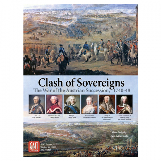 Clash of Sovereigns: The War of the Austrian Succession, 1740-48 i gruppen SELSKABSSPIL / Strategispil hos Spelexperten (GMT2222)