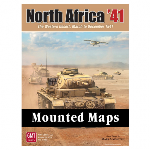 North Africa '41: Mounted Maps i gruppen SELSKABSSPIL / Tilbehør / Andet hos Spelexperten (GMT2306MM)