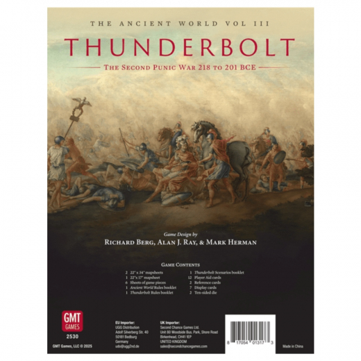 Thunderbolt: The Second Punic War 218 to 208 BC i gruppen SELSKABSSPIL / Strategispil hos Spelexperten (GMT2530)