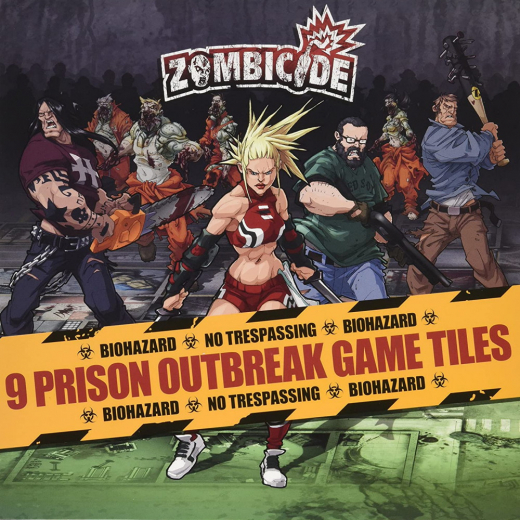 Zombicide: 9 Prison Outbreak Game Tiles (Exp.) i gruppen SELSKABSSPIL / Strategispil hos Spelexperten (GUG0021)