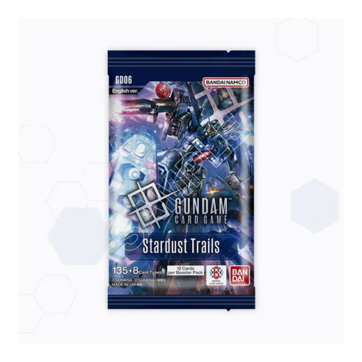 Gundam CG: Stardust Trails Booster Pack GD06 i gruppen SELSKABSSPIL / Spilserier / Gundam Card Game hos Spelexperten (GUNCG06-BOS)