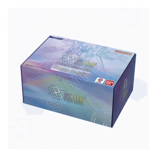 Gundam CG: Deck Build Box Freedom Ascension SC01 i gruppen SELSKABSSPIL / Spilserier / Gundam Card Game hos Spelexperten (GUNCGSC01)