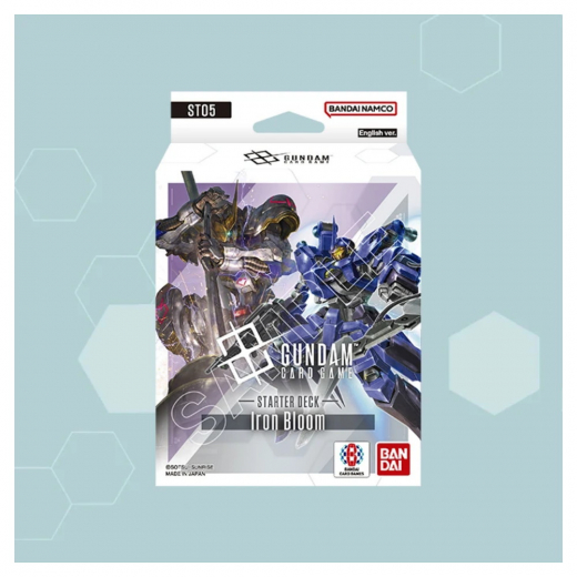 Gundam CG: Iron Bloom Starter Deck ST05 i gruppen SELSKABSSPIL / Kortspil hos Spelexperten (GUNCGST05)