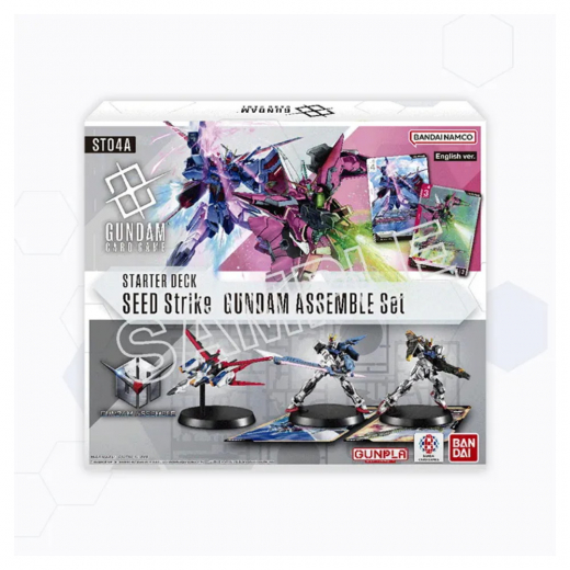Gundam CG: SEED Strike Assemble Starter Set ST04A i gruppen SELSKABSSPIL / Kortspil hos Spelexperten (GUNCGSTA04)