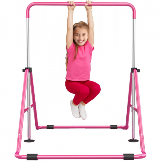 Sammenklappelig Gymnastikstang Til Børn, Lyserød i gruppen Nyheder hos Spelexperten (GYM-BAR-KIDS-R)