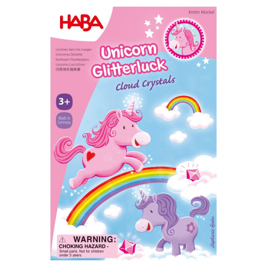 Unicorn Glitterluck - Cloud Crystals i gruppen SELSKABSSPIL / Børnespil hos Spelexperten (HABA056)