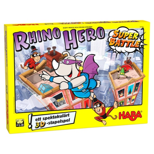 Rhino Hero: Super Battle (DK) i gruppen SELSKABSSPIL / Familiespil hos Spelexperten (HABA5692)
