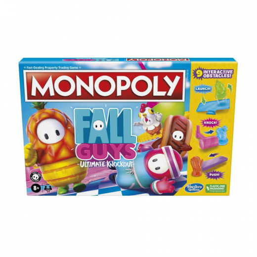 Monopoly - Fall Guys Ultimate Knockout i gruppen SELSKABSSPIL / Familiespil hos Spelexperten (HAS8107)