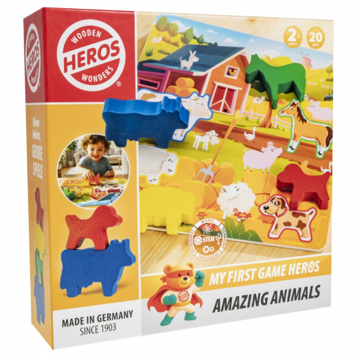 My First Game Heros - Amazing Animals i gruppen SELSKABSSPIL / Børnespil hos Spelexperten (HE0033)