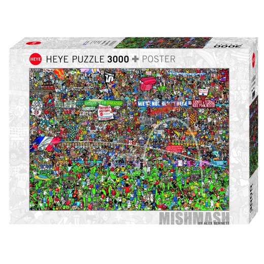 Heye Football History 3000 brikker i gruppen PUSLESPIL / 2000 brikker > hos Spelexperten (HE29205)