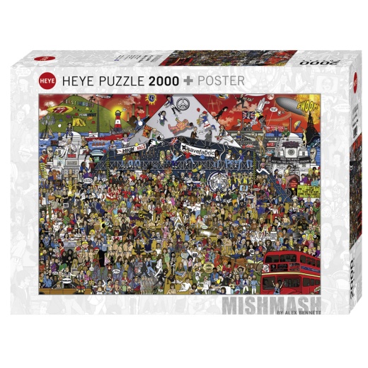 Heye British Music History 2000 brikker i gruppen PUSLESPIL / 2000 brikker > hos Spelexperten (HE29848)