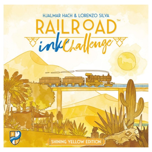 Railroad Ink: Challenge - Shining Yellow Edition (Eng) i gruppen SELSKABSSPIL / Strategispil hos Spelexperten (HOG049)