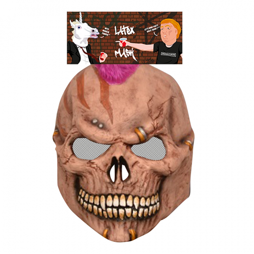 Latex Mask Punky Skull i gruppen LEGETØJ / Maskerade / Masker hos Spelexperten (HOR-PUN)