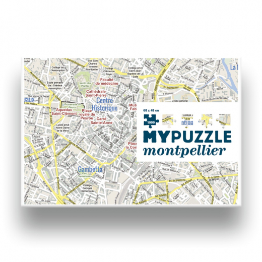 MyPuzzle: Montpellier 1000 brikker i gruppen PUSLESPIL / 1000 brikker hos Spelexperten (HQ28)