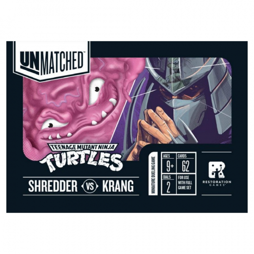 Unmatched Adventures: Teenage Mutant Ninja Turtles -  Shredder vs Krang (Exp.) i gruppen SELSKABSSPIL / Spilserier / Unmatched hos Spelexperten (IEL0517)