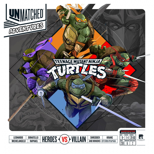 Unmatched Adventures: Teenage Mutant Ninja Turtles i gruppen SELSKABSSPIL / Spilserier / Unmatched hos Spelexperten (IEL0518)