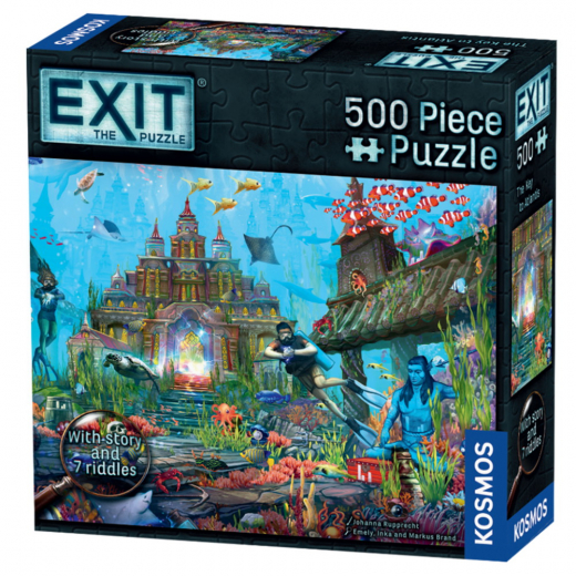 Exit: Puzzle - The Key to Atlantis 500 Brikker i gruppen SELSKABSSPIL hos Spelexperten (KOS51182)