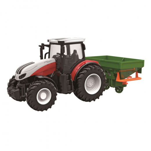 Power X Fjernstyret Traktor Med Såspredervogn i gruppen LEGETØJ / RC hos Spelexperten (L-20299)