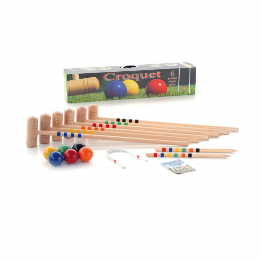 Croquet til 6 spillere i gruppen UDENDØRSSPIL / Kroket hos Spelexperten (L08306)