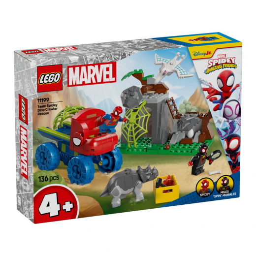 LEGO Marvel - Team Spideys redning med Dino Crawler i gruppen LEGETØJ / LEGO / LEGO Marvel hos Spelexperten (L11199)