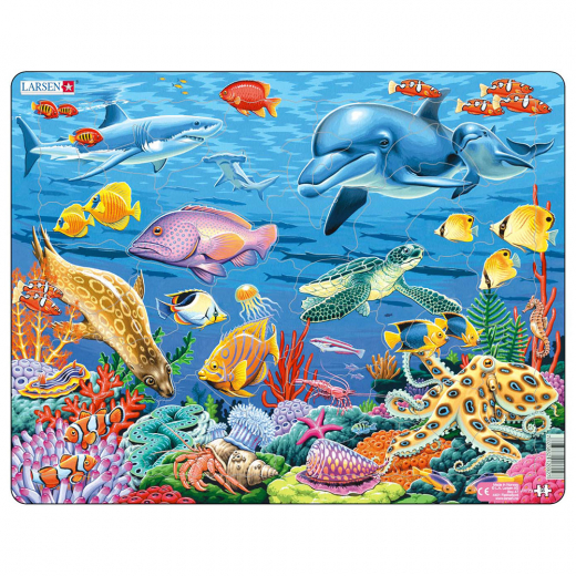 Larsen Puslespil Koralrev 34 brikker i gruppen PUSLESPIL / Puslespil til børn hos Spelexperten (LA-FH29)