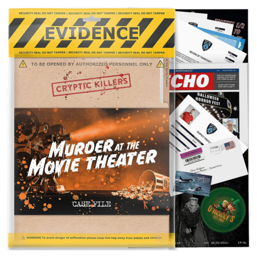 Cryptic Killers: Murder at the Movie Theater i gruppen SELSKABSSPIL / Escape Room hos Spelexperten (LBL1002)
