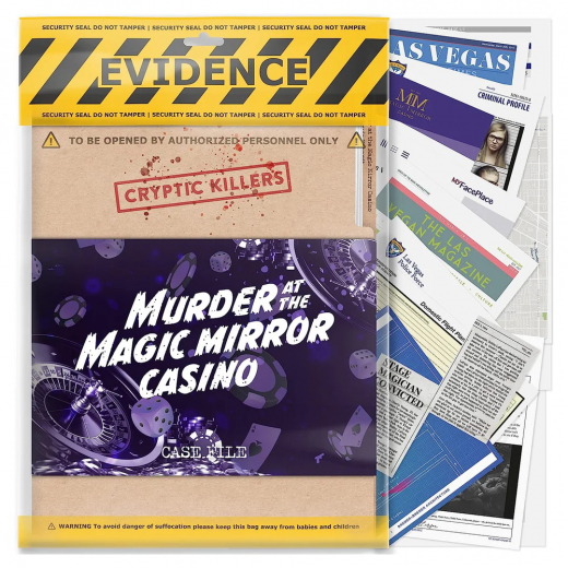 Cryptic Killers: Murder at the Magic Mirror Casino i gruppen SELSKABSSPIL / Escape Room hos Spelexperten (LBL1006)