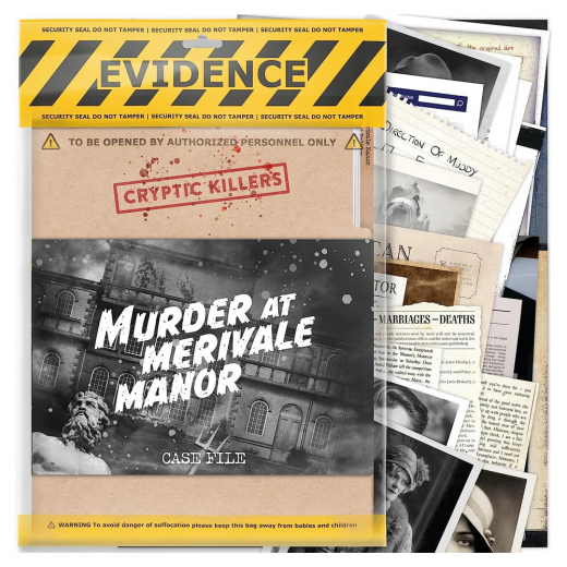 Cryptic Killers: Murder at Merivale Manor i gruppen SELSKABSSPIL / Escape Room hos Spelexperten (LBL1007)