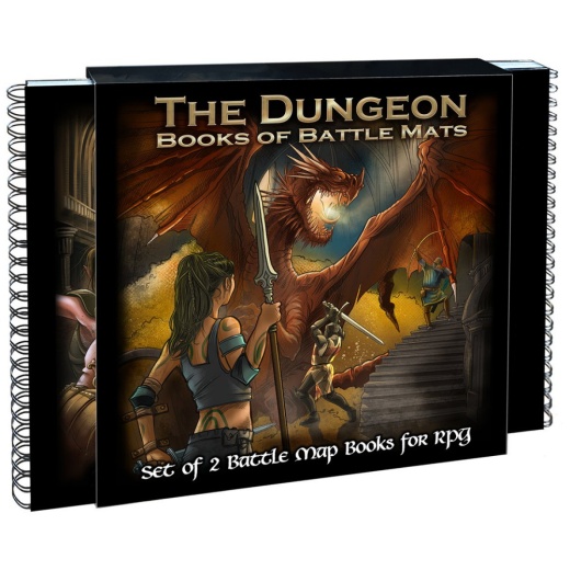 Books of Battle Mats - The Dungeon i gruppen SELSKABSSPIL / Rollespil hos Spelexperten (LBM009)