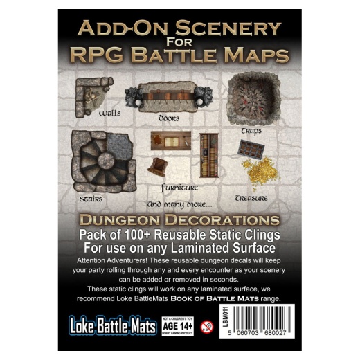 Add-On Scenery for RPG Maps - Dungeon Decorations (Exp.) i gruppen SELSKABSSPIL / Rollespil hos Spelexperten (LBM011)