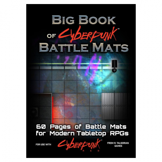 Big Book of Cyberpunk RED Battle Mats i gruppen SELSKABSSPIL / Tilbehør / Andet hos Spelexperten (LBM012)