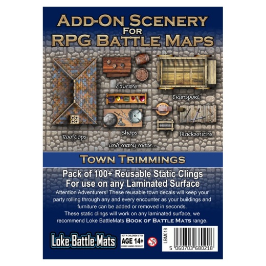 Add-On Scenery for RPG Maps - Town Trimmings (Exp.) i gruppen SELSKABSSPIL / Rollespil hos Spelexperten (LBM018)