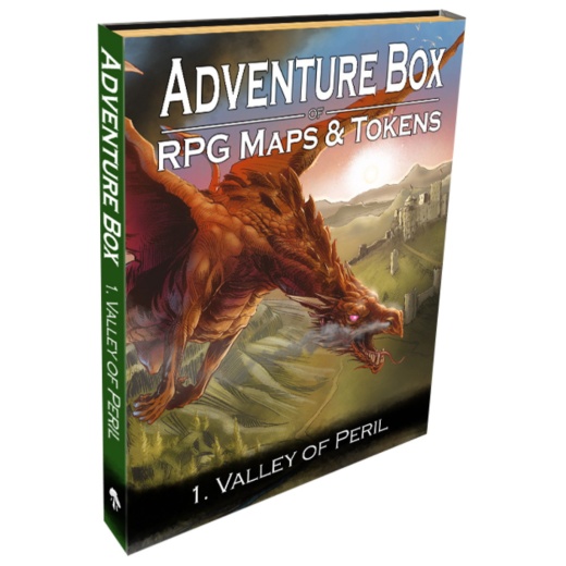 Box of Adventure: RPG Maps & Tokens 1 - Valley of Peril i gruppen  hos Spelexperten (LBM021)